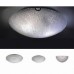 Πλαφονιέρα Τοίχου-Οροφής Τρίφωτη 3ΧΕ27 Μέταλλο Χρώμιο και Γυαλί Λευκό Διάφανο Κρυσταλιζέ Aca DL08140